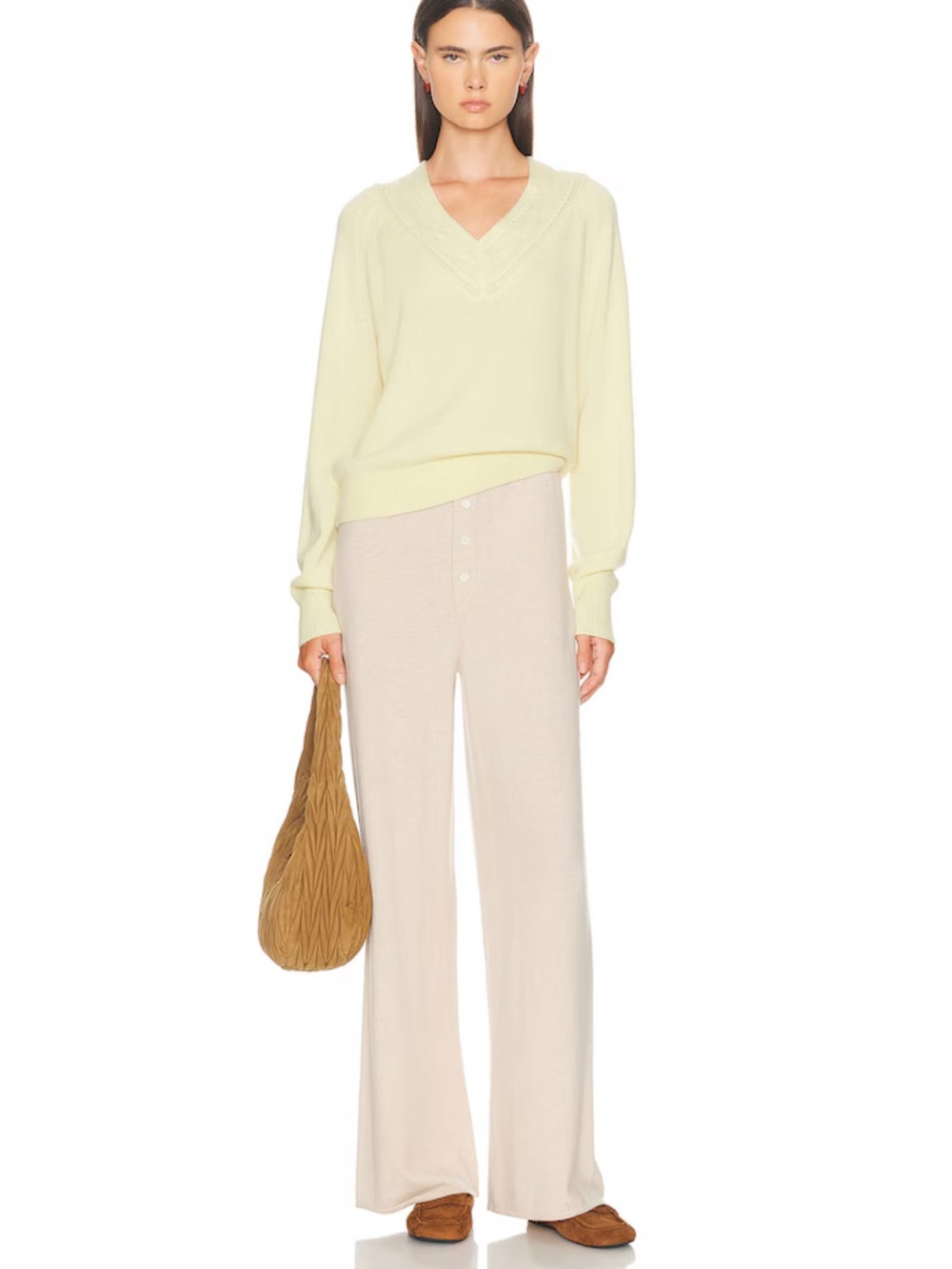 Guest In Residence Everywhere cashmere pants in sandstone NWT - Picture 7 of 8
